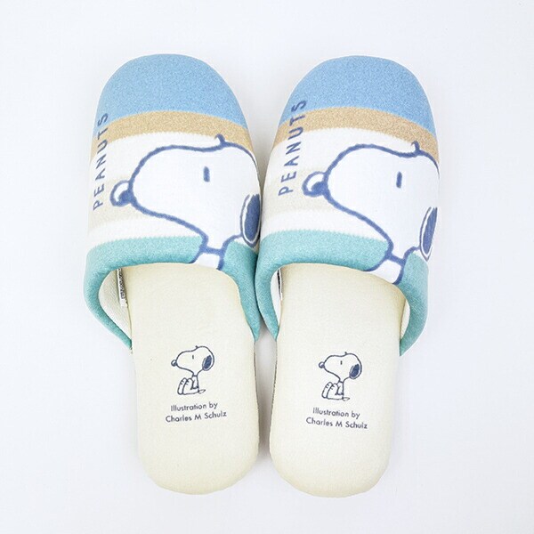 スヌーピー スリッパ くすみパステル ブルー キッチン SNOOPY
