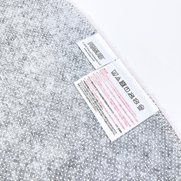 スヌーピー アクセントマット くすみパステル ピンク ルームマット SNOOPY