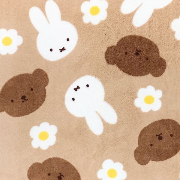 ミッフィー miffy ロングマット （ミッフィー＆ボリス＆お花） キッチン ベージュ