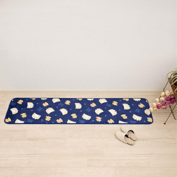 ミッフィー miffy ロングマット おやすみミッフィー ブルー キッチン