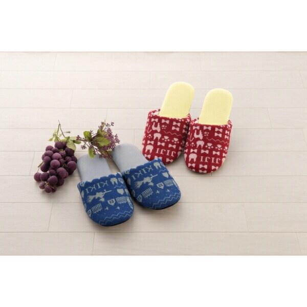 スタジオジブリ 魔女の宅急便 ルームスリッパ  ジジニット レッド ジジ