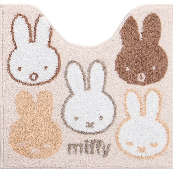 ミッフィー miffy トイレマット サプライズミッフィー 58×60 BE ベージュ