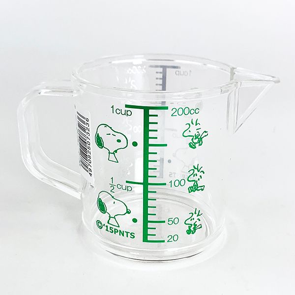 PEANUTS スヌーピー メジャーカップ小 メジャーカップ　計量器 グリーン