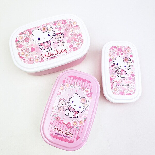 サンリオ ハローキティ シール容器 3Pセット ランチ 弁当箱 sanrio