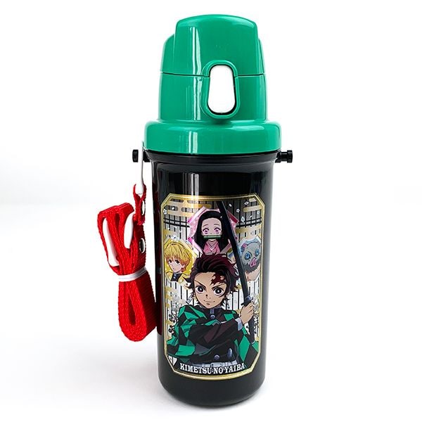 鬼滅の刃 鬼滅の刃 直飲み水筒 ランチ キッチン 食器 水筒 ボトル 直飲み ブラック グッズ