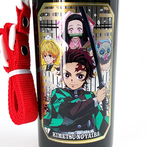 鬼滅の刃 鬼滅の刃 直飲み水筒 ランチ キッチン 食器 水筒 ボトル 直飲み ブラック グッズ
