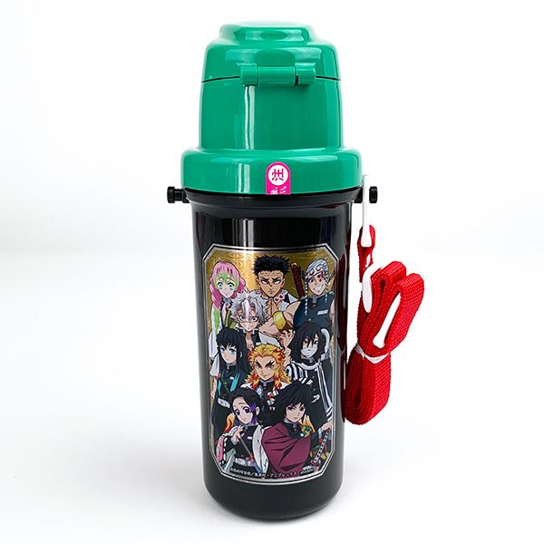 鬼滅の刃 鬼滅の刃 直飲み水筒 ランチ キッチン 食器 水筒 ボトル 直飲み ブラック グッズ