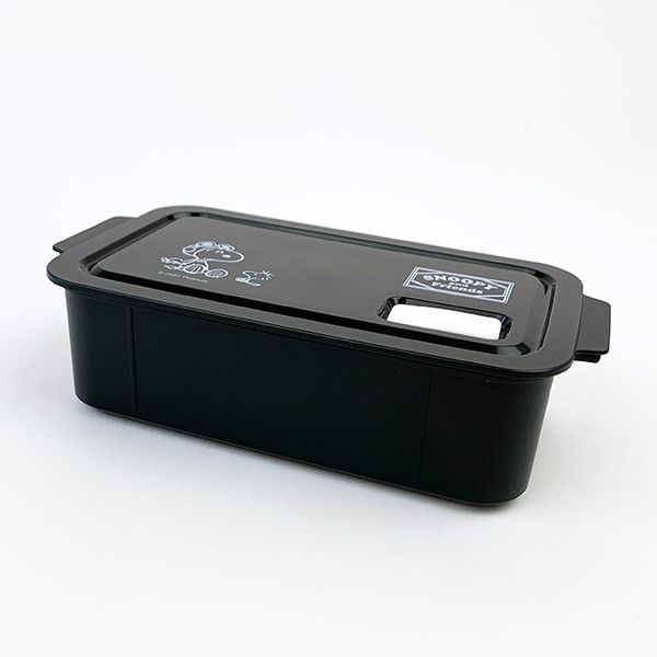スヌーピー ウッドストック PEANUTS ストック＆ランチボックス 弁当箱 保存容器 ブラック 500ml 日本製