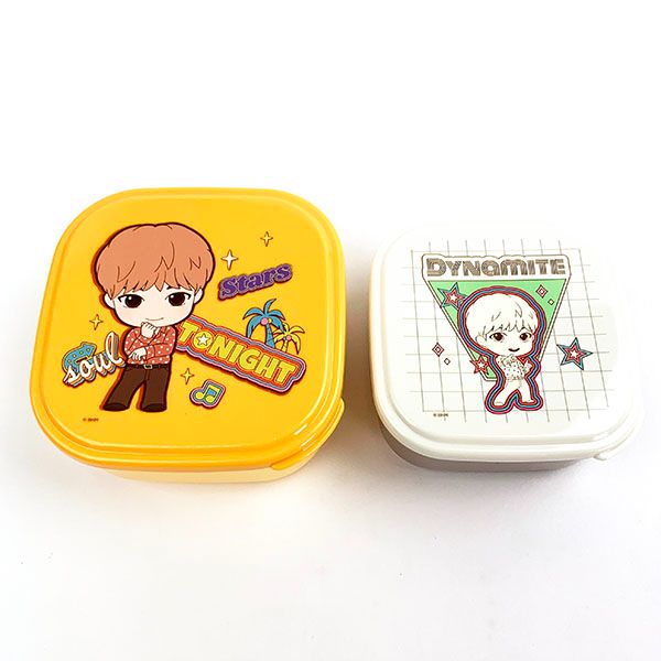 Tiny TAN タイニータン Jin柄 シール容器 2Pセット 保存容器 ランチ 学校 オフィス キッチン