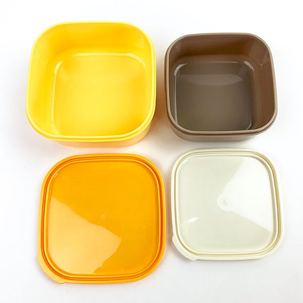 Tiny TAN タイニータン Jin柄 シール容器 2Pセット 保存容器 ランチ 学校 オフィス キッチン