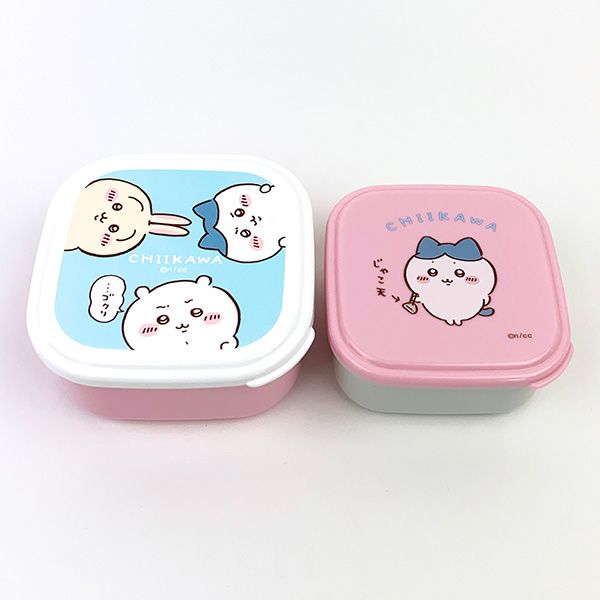 dショッピング |ちいかわ シール容器2Pセット 保存容器 ピンク ランチ