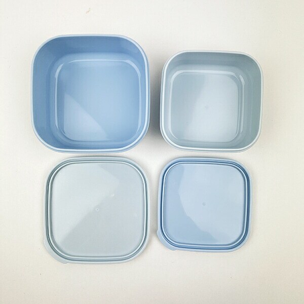 モフサンド mofusand シール容器2Pセット ブルー ランチ 日本製