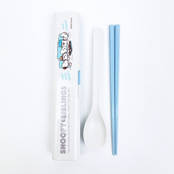 スヌーピー ピーナッツ カチャカチャ鳴らない箸＆スプーンセット ランチ 日本製 SNOOPY