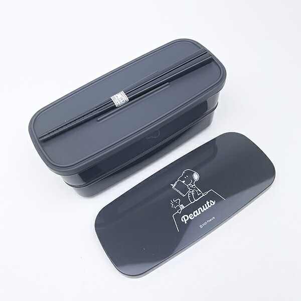 スヌーピー ランチボックス2段(仕切り付) 日本製 SNOOPY