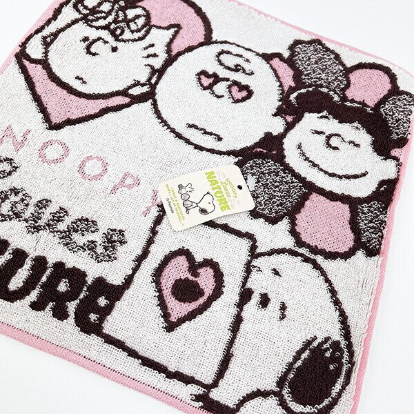 スヌーピー 今治 ミニタオル ラブイズネイチャー 西川 日本製 SNOOPY