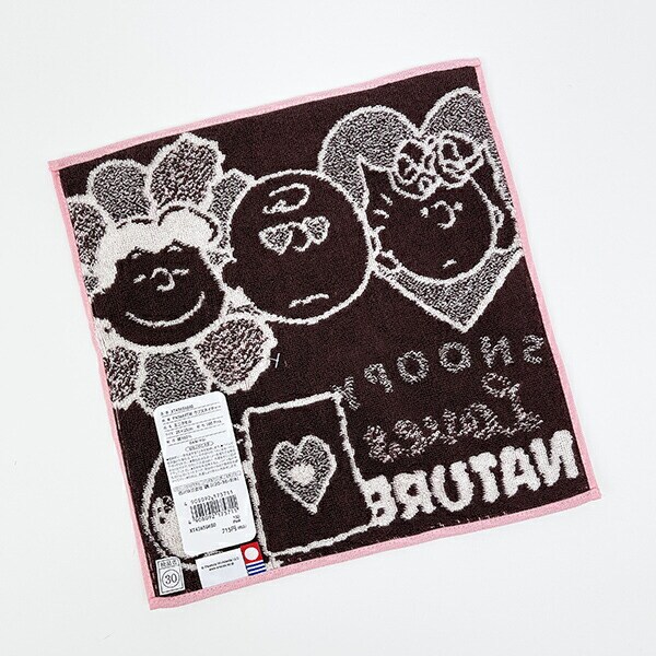 スヌーピー 今治 ミニタオル ラブイズネイチャー 西川 日本製 SNOOPY