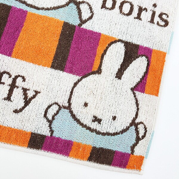 ミッフィー miffy ミッフィーとボリス ミニタオル ハンカチ 日本製 西川