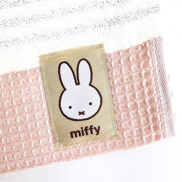ミッフィー miffy フェイス バスタオル ピンク 60×120cm 日本製 西川