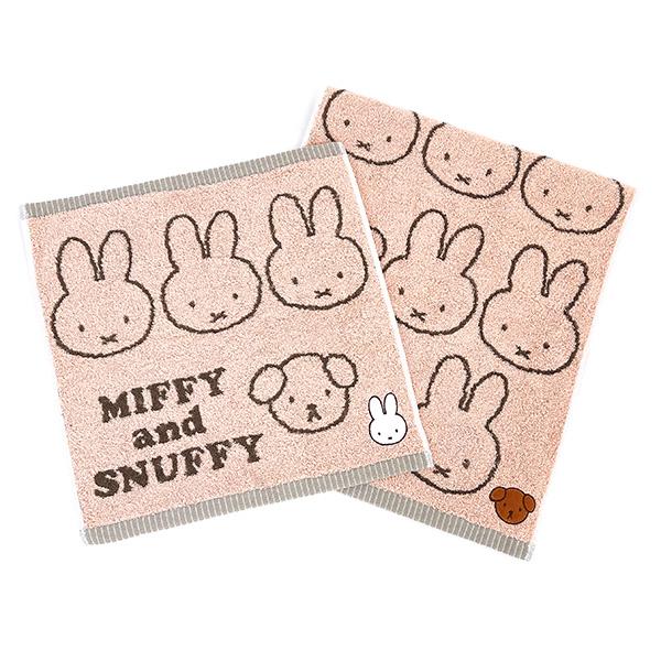 ミッフィー miffy ウォッシュタオル Miffy and Snuffy ピンク 日本製 23AW