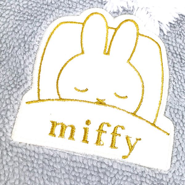 ミッフィー miffy ハーフケット グレー ブランケット 毛布 140×100