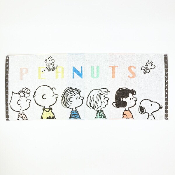 スヌーピー フェイスタオル カラーフレンズ 今治タオル ホワイト SNOOPY 西川