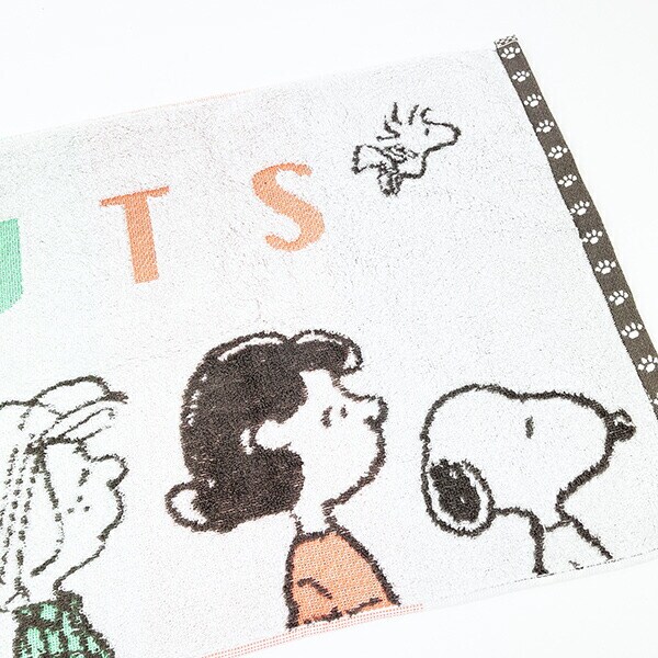 スヌーピー フェイスタオル カラーフレンズ 今治タオル ホワイト SNOOPY 西川