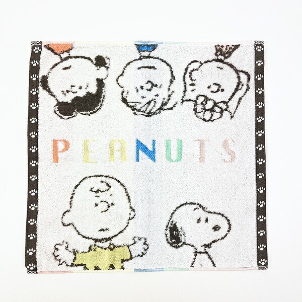 スヌーピー ウォッシュタオル カラーフレンズ 今治タオル ホワイト SNOOPY 西川