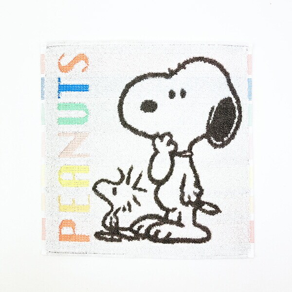 スヌーピー ミニタオル カラーフレンズ 今治タオル ホワイト SNOOPY 西川