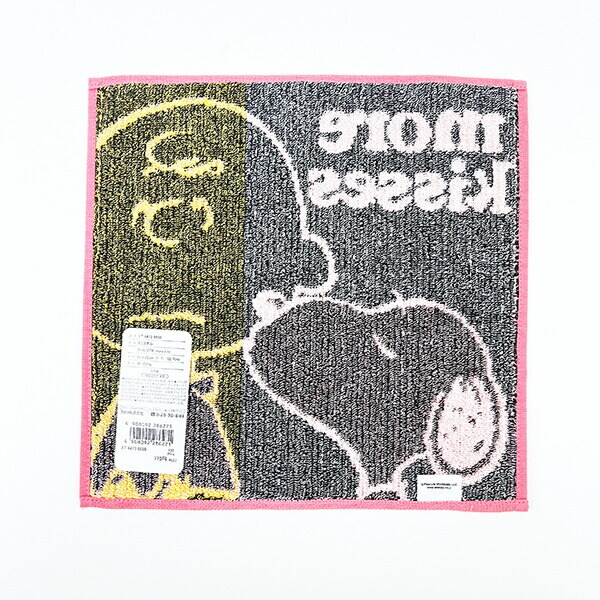 スヌーピー ミニタオル more kiss ピンク SNOOPY 西川