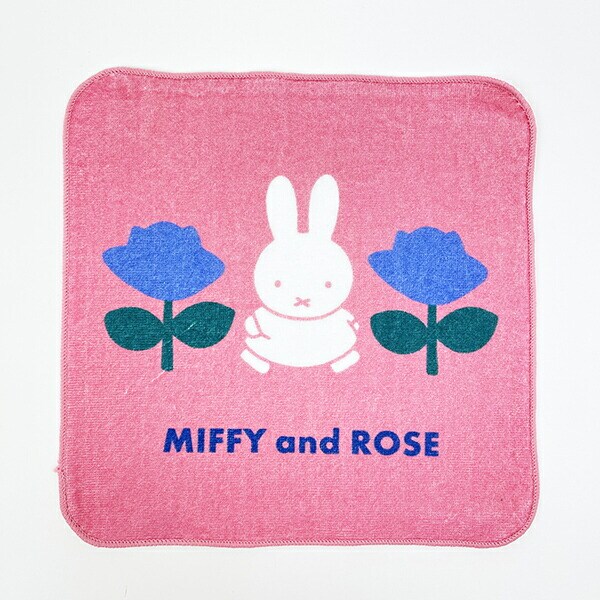 ミッフィー miffy ミニタオル MIFFY and ROSE ハンカチ 日本製 西川