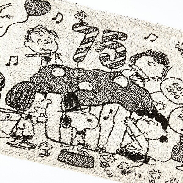 スヌーピー のびのびピローケース 75thケーキ ブラウン 枕カバー 寝具 パイル地 75th SNOOPY