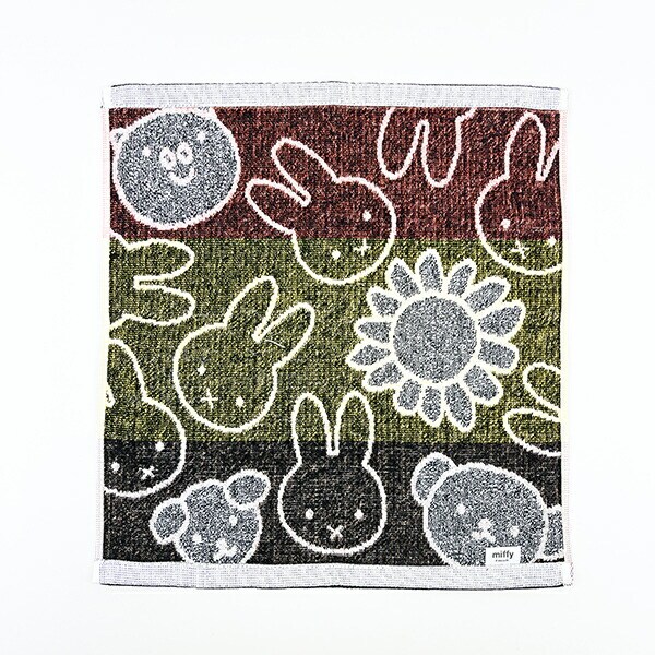 ミッフィー miffy ミッフィーフレンズ ウォッシュタオル (ホワイト) 日本製 西川