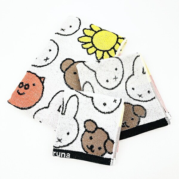 ミッフィー miffy ミッフィーフレンズ ウォッシュタオル (ホワイト) 日本製 西川