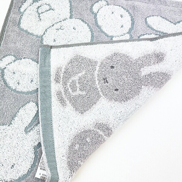 ミッフィー miffy ミッフィーベア ウォッシュタオル (グレー) 日本製 西川