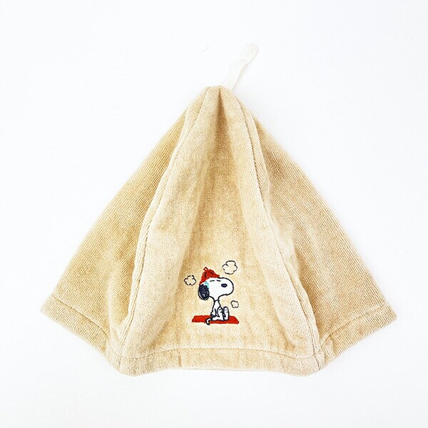 スヌーピー サウナハット 今治タオル SNOOPY ベージュ 西川