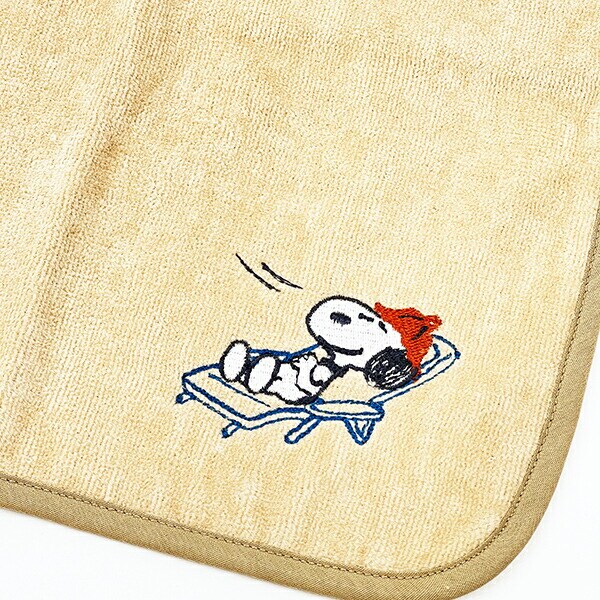 スヌーピー サウナマット 今治タオル SNOOPY ベージュ 西川