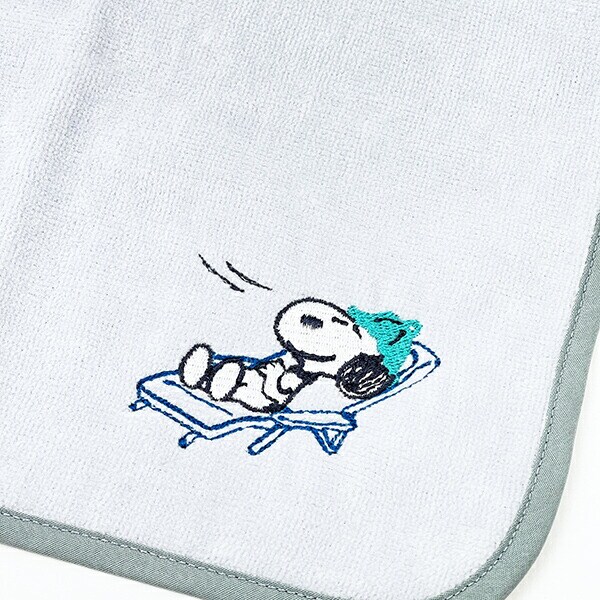 スヌーピー サウナマット 今治タオル SNOOPY グレー 西川