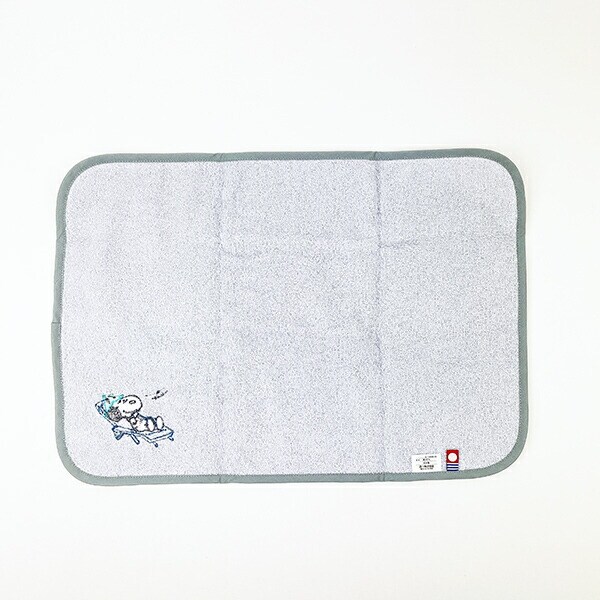 スヌーピー サウナマット 今治タオル SNOOPY グレー 西川