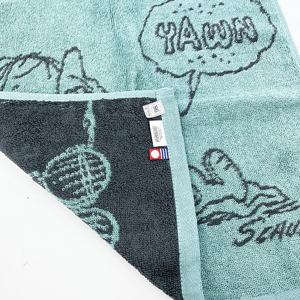 スヌーピー ウォッシュタオル グリーン ライナスの安心毛布 今治タオル 西川 日本製 SNOOPY