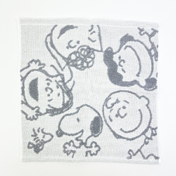 スヌーピー ウォッシュタオル ホワイト 今治タオル 西川 日本製 SNOOPY