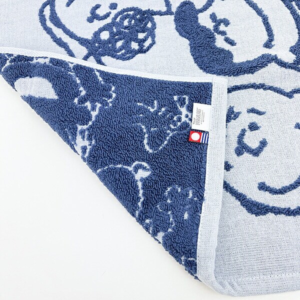 スヌーピー ウォッシュタオル ブルー 今治タオル 西川 日本製 SNOOPY