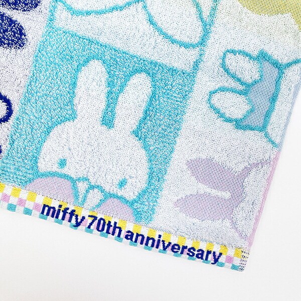 ミッフィー miffy 70th ミニタオル history ハンカチ 日本製 西川