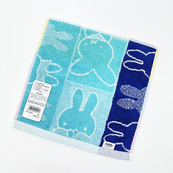 ミッフィー miffy 70th ミニタオル history ハンカチ 日本製 西川