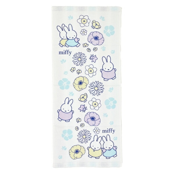 ミッフィー miffy フェイスタオル cheerful smile  日本製 西川