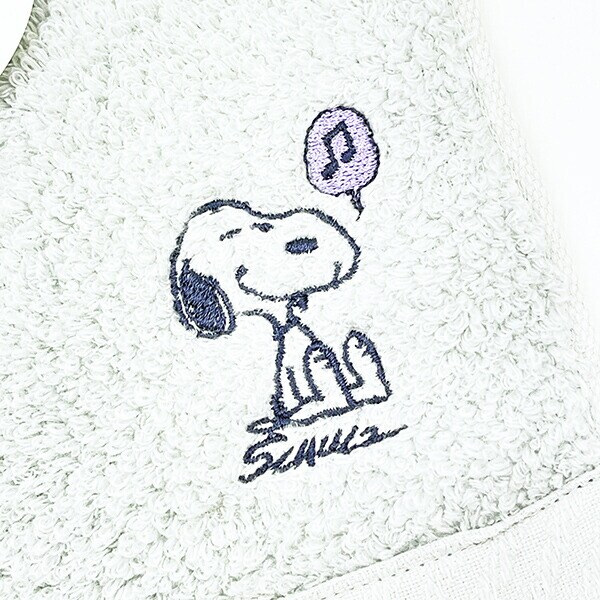 スヌーピー かるわた  Happiness フェイスタオル SNOOPY 今治タオル 西川