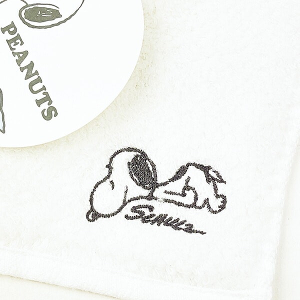 スヌーピー かるわた  Happiness ミニタイル SNOOPY 今治タオル 西川