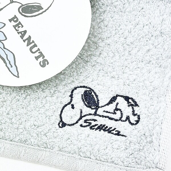 スヌーピー かるわた  Happiness ミニタイル SNOOPY 今治タオル 西川