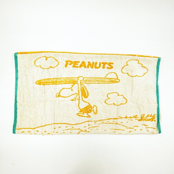 スヌーピー のびのびピローケース Surf オレンジ 枕カバー 寝具 パイル地 SNOOPY