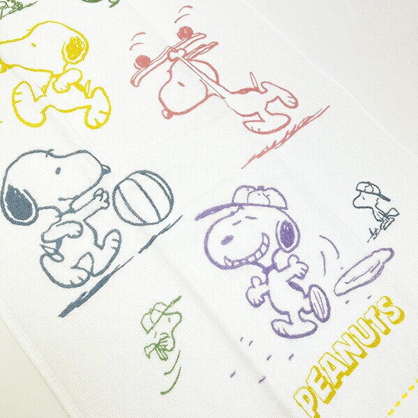 スヌーピー ふんわりガーゼタオル フェイスタオル スポーツ 西川 SNOOPY