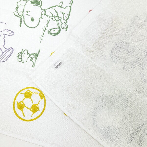 スヌーピー ふんわりガーゼタオル フェイスタオル スポーツ 西川 SNOOPY